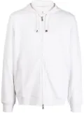 Brunello Cucinelli zip-up cotton hoodie - White