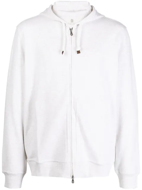 Brunello Cucinelli zip-up cotton hoodie