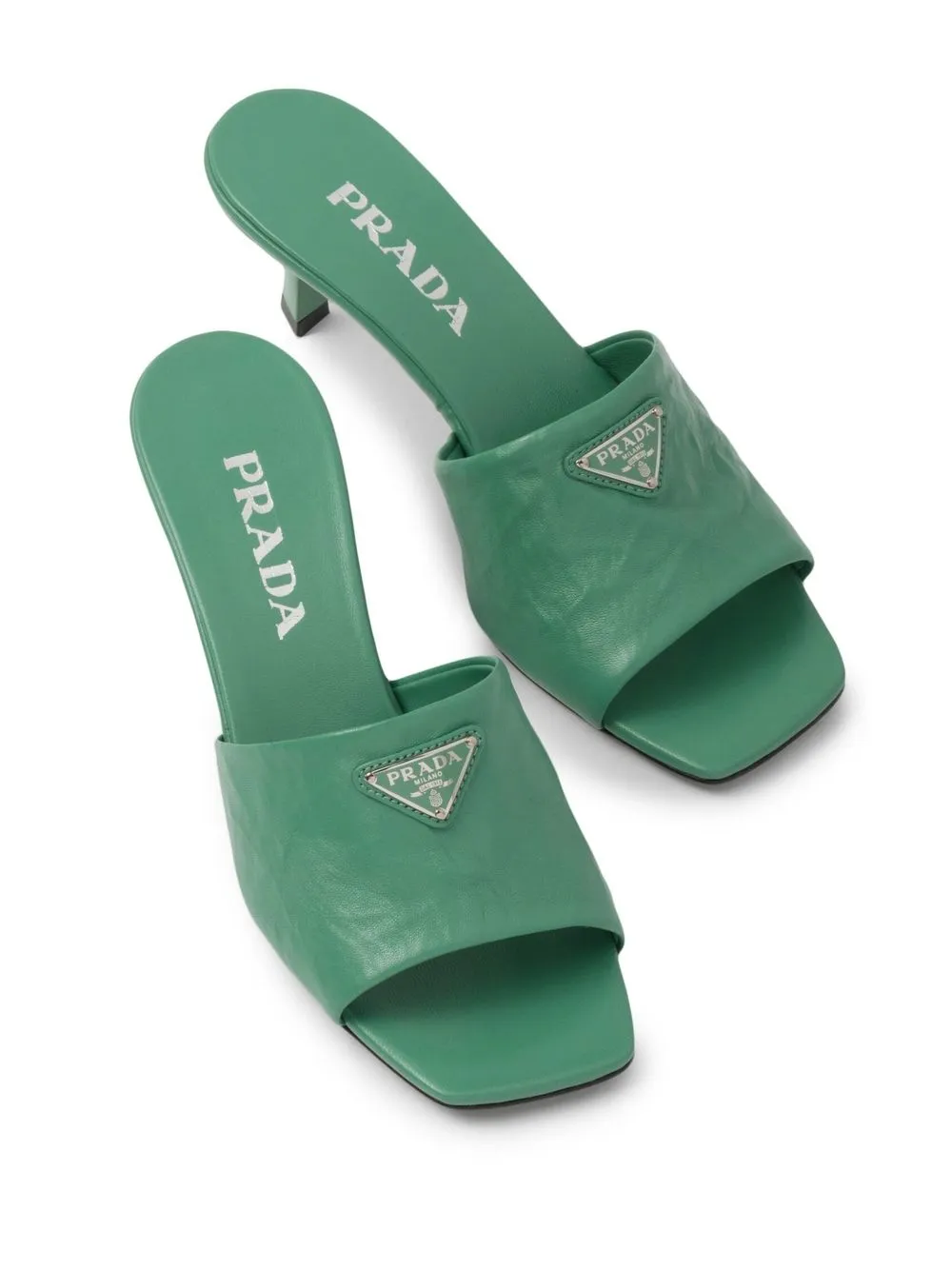 prada logo flip flop