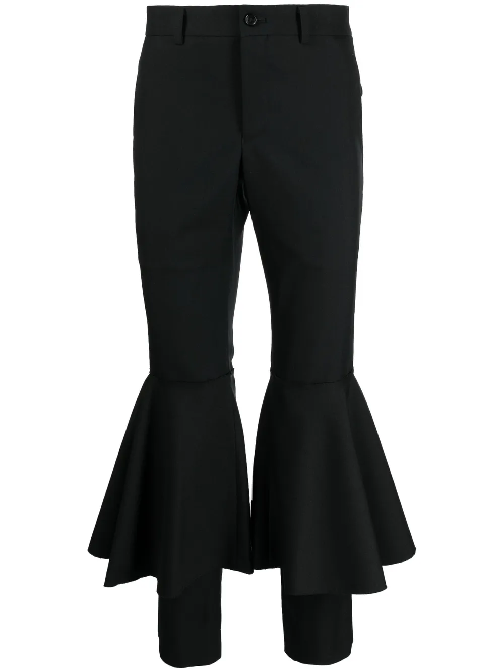 CDG flared-leg tailored trousers | Black | Image 1