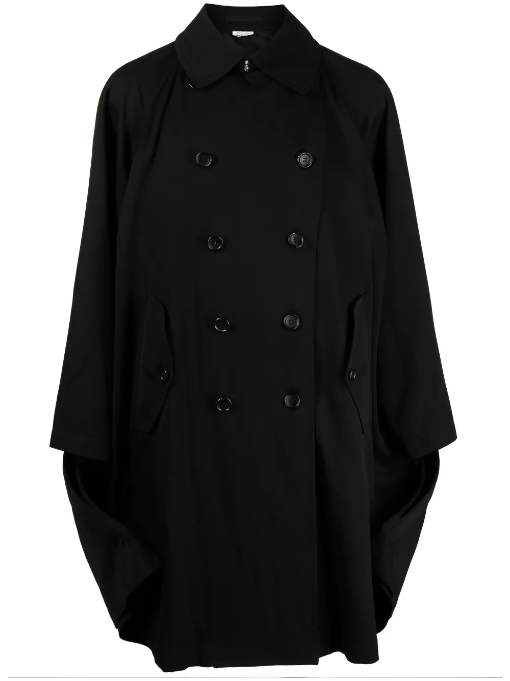 Comme Des Garçons Homme Deux Double-breasted Wool Coat In Black