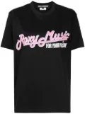 Junya Watanabe slogan-print cotton T-shirt - Black