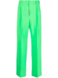 MSGM high-waist tailored trousers - Green