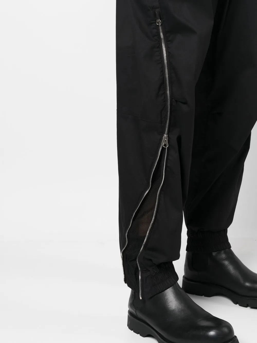 Stone Island Shadow Project zip-detailing loose-fit Trousers - Farfetch