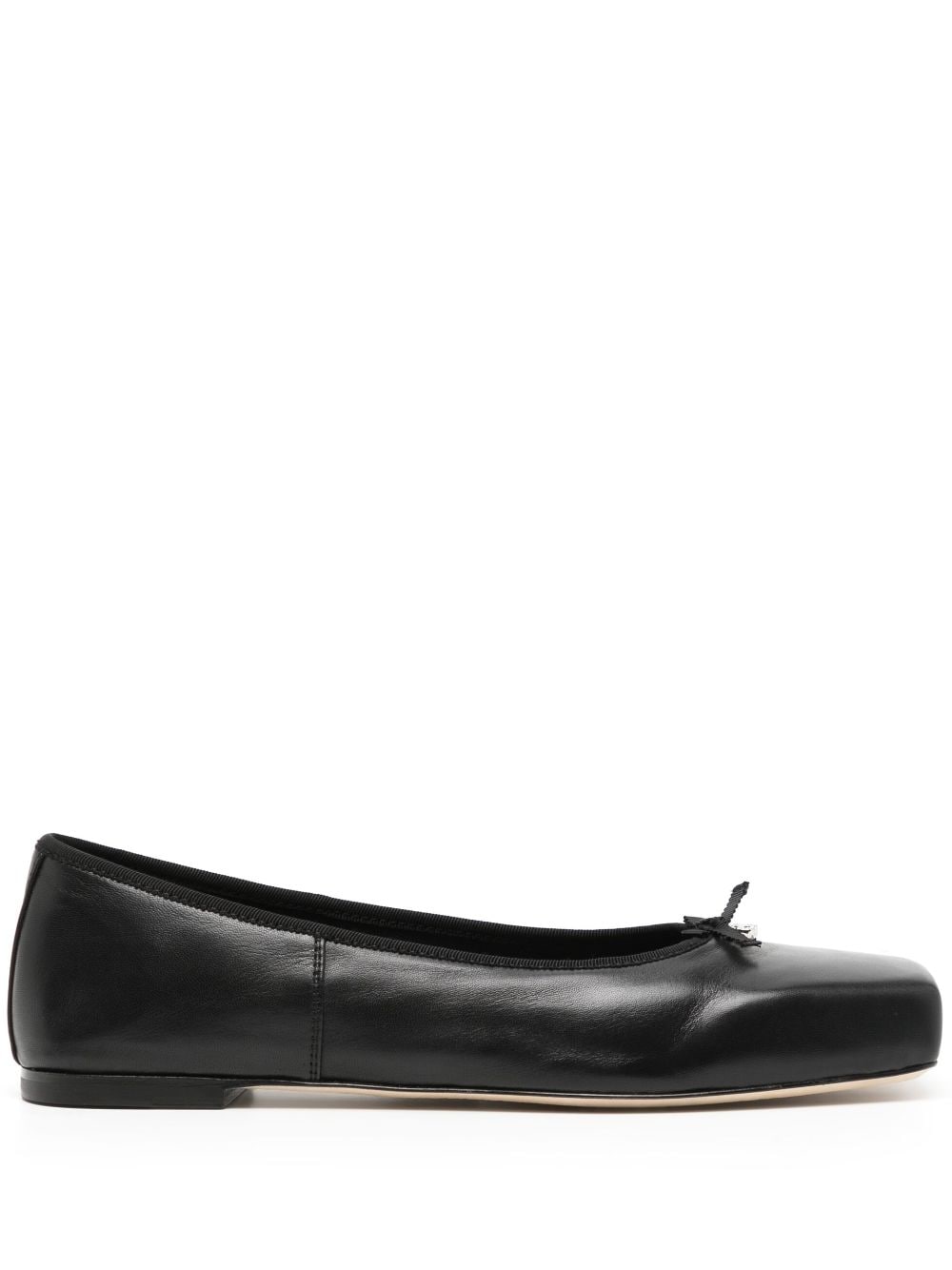 Alexander Wang square-toe Leather Ballerina Shoes - Farfetch