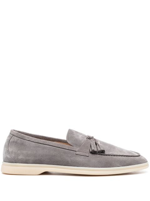 Scarosso Leandro tassel-detail suede loafers