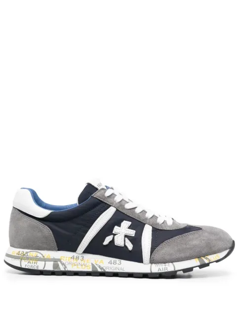 Premiata  tenis con diseño color block