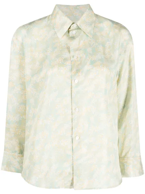 Jil Sander camisa manga larga con estampado floral