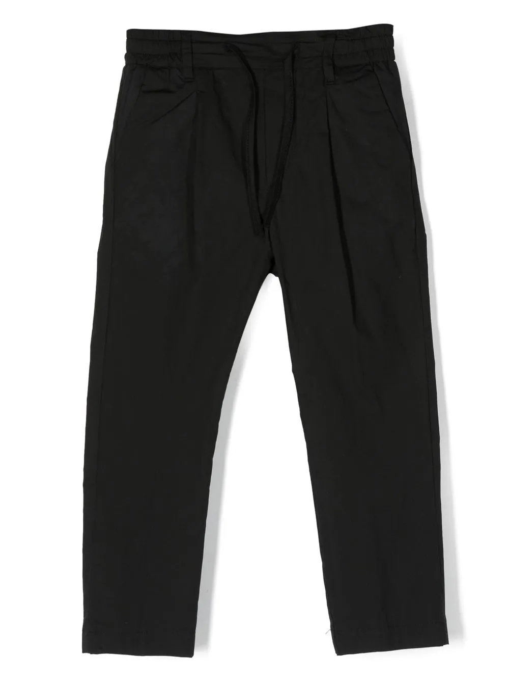Paolo Pecora Drawstring-waist Cotton Track Trousers In Black