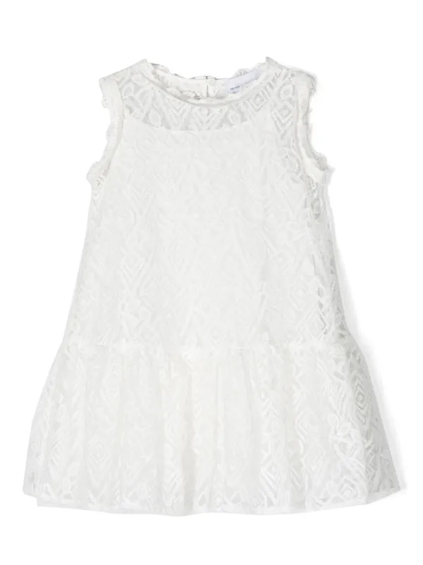 lace detailling sleeveless dress