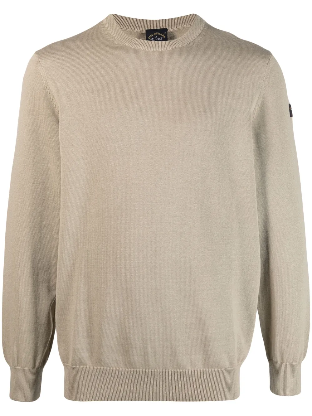Paul & Shark logo-patch organic-cotton sweatshirt · L