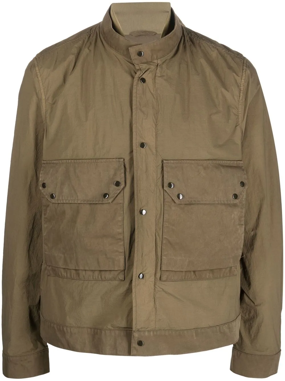Ten C Patch-pockets Lightweight Jacket In Grün