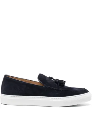 Tricker's Elton タッセル ローファー | ブルー | FARFETCH JP
