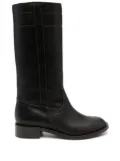 Scarosso mid-calf leather boots - Brown