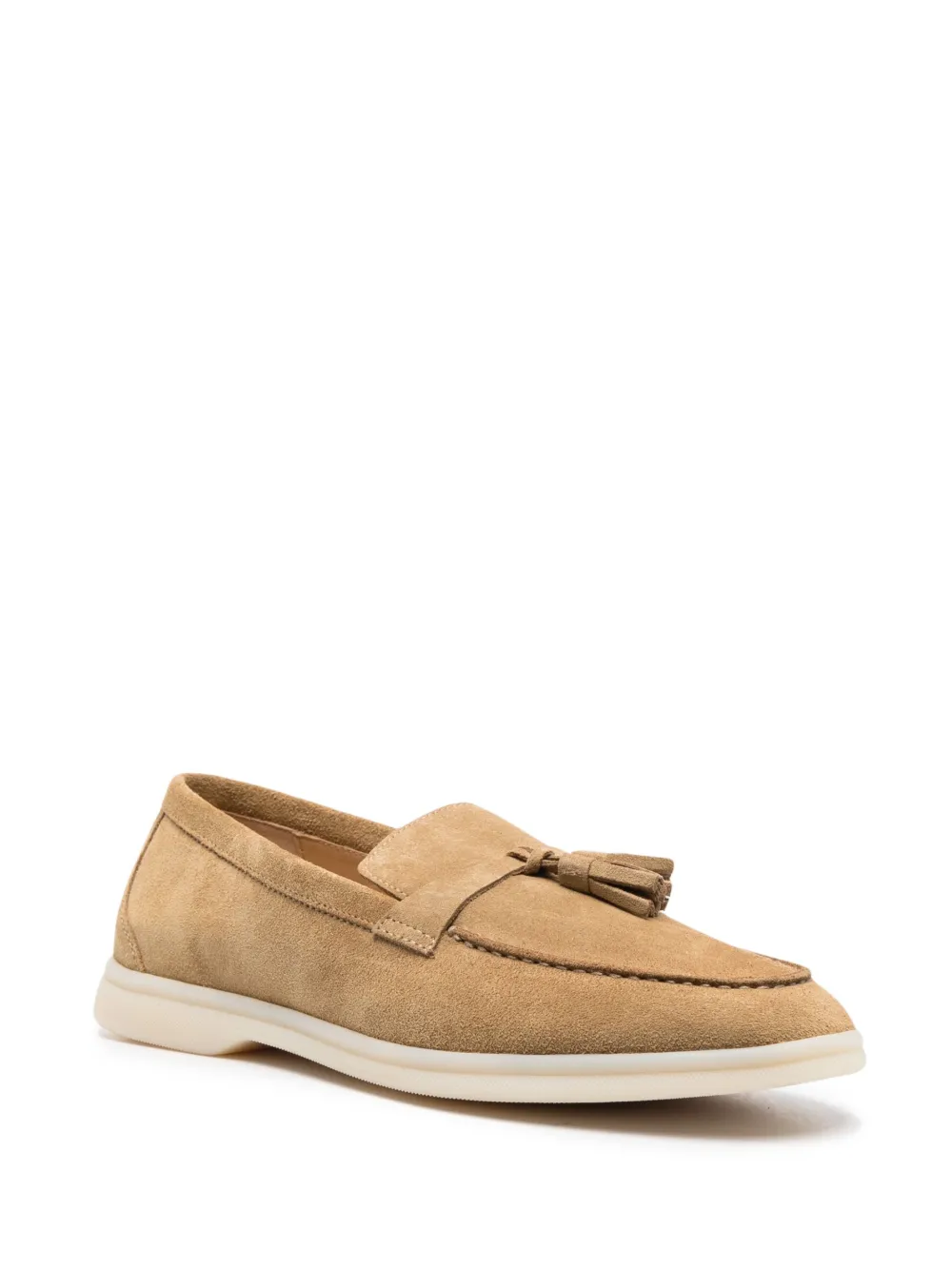 SCAROSSO LEANDRO TASSEL-DETAIL SUEDE LOAFERS