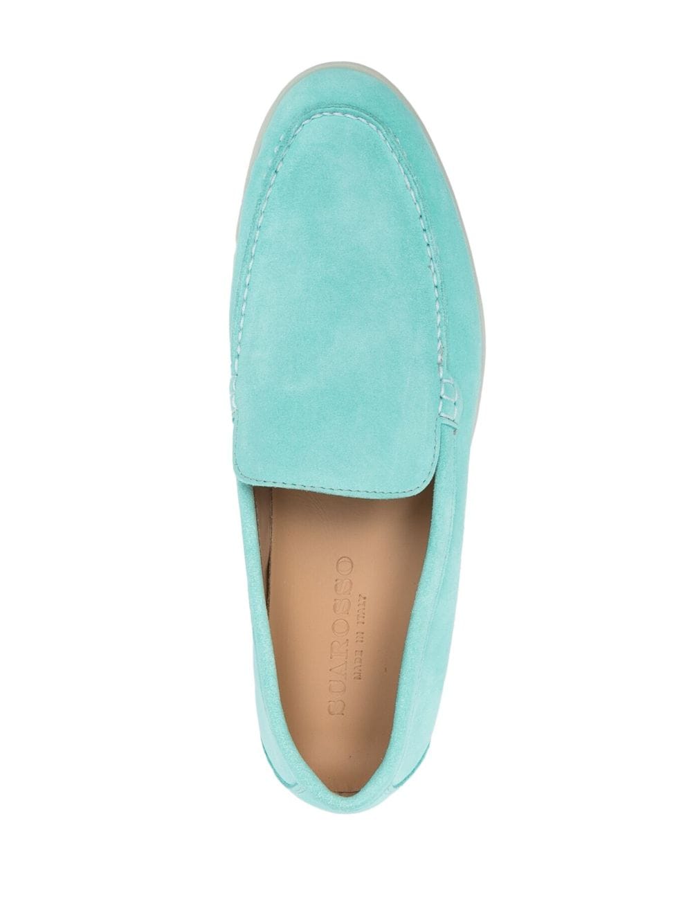 Shop Scarosso Ludovica Suede Loafers In Blue