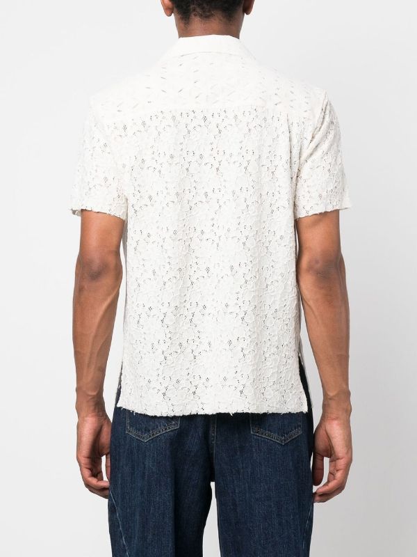 Andersson Bell short-sleeve Lace Shirt - Farfetch