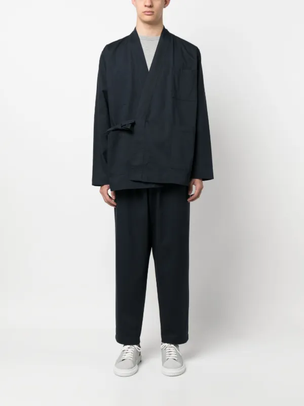 Universal Works Kyoto Work side-tie Fastening Jacket | Blue
