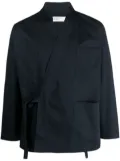 Universal Works Kyoto Work side-tie fastening jacket - Blue