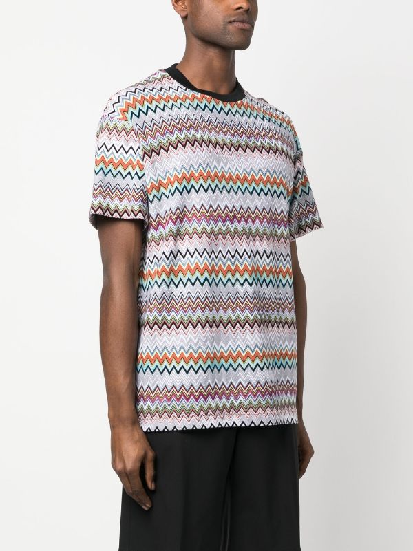 zigzag-pattern T-shirt - Farfetch