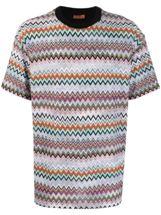 [MISSONI] コットン Tシャツ Missoni Zigzag T-shirt | White | FARFETCH