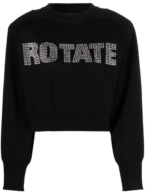 ROTATE long sleeves cropped sweatshirt