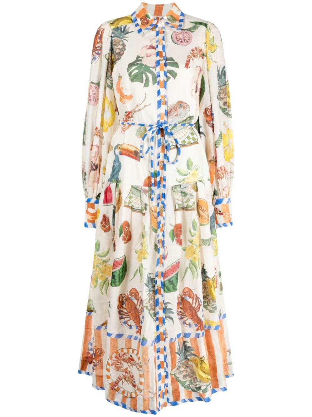 ALEMAIS Theo graphic-print shirt dress | Smart Closet