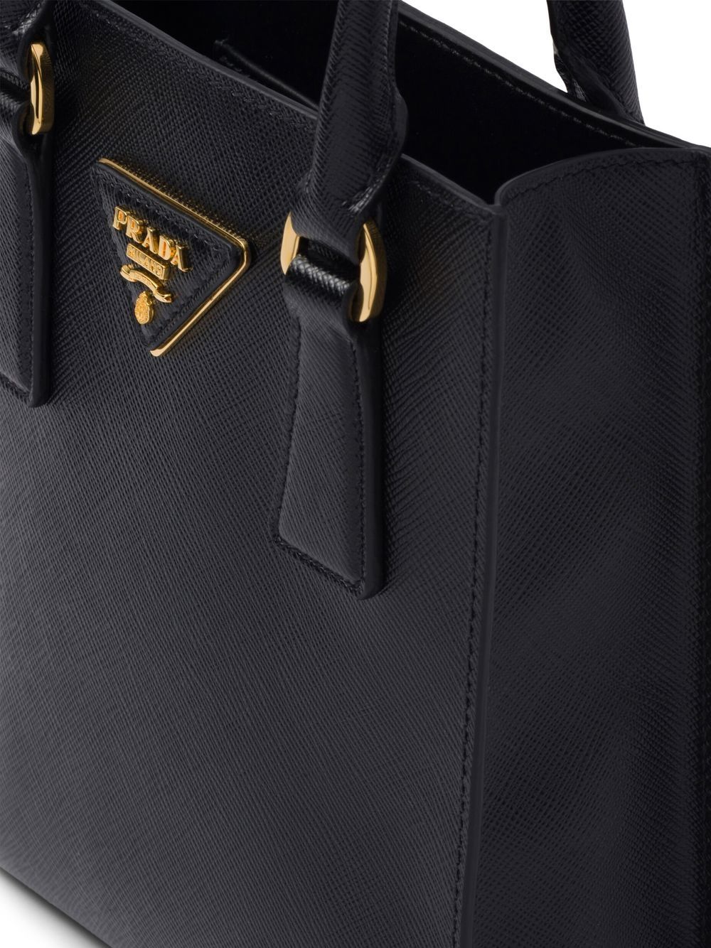 Prada Triangle Saffiano Leather Shoulder Bag - Farfetch