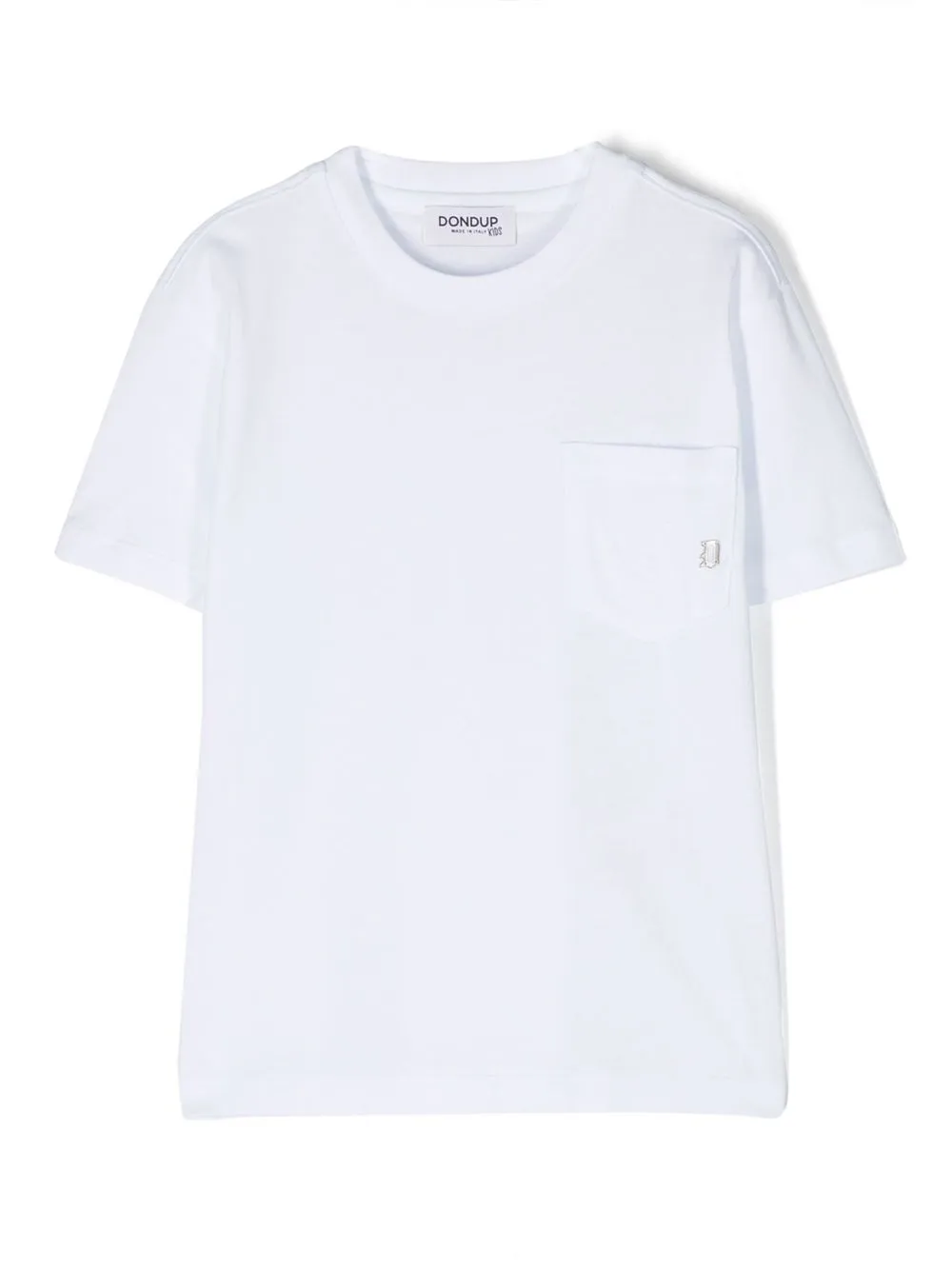 DONDUP KIDS logo plaque patch pocket T-shirt | White | Image 1