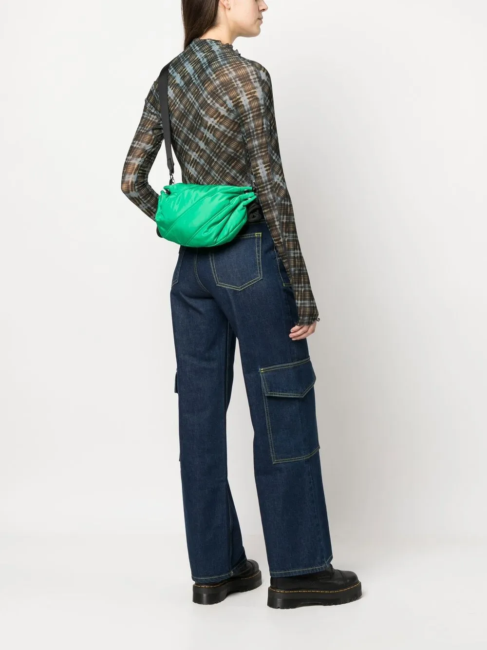 GANNI Quilted Crossbody Bag Farfetch