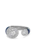 David Morris 18kt white gold Asiyah diamond ring - Silver