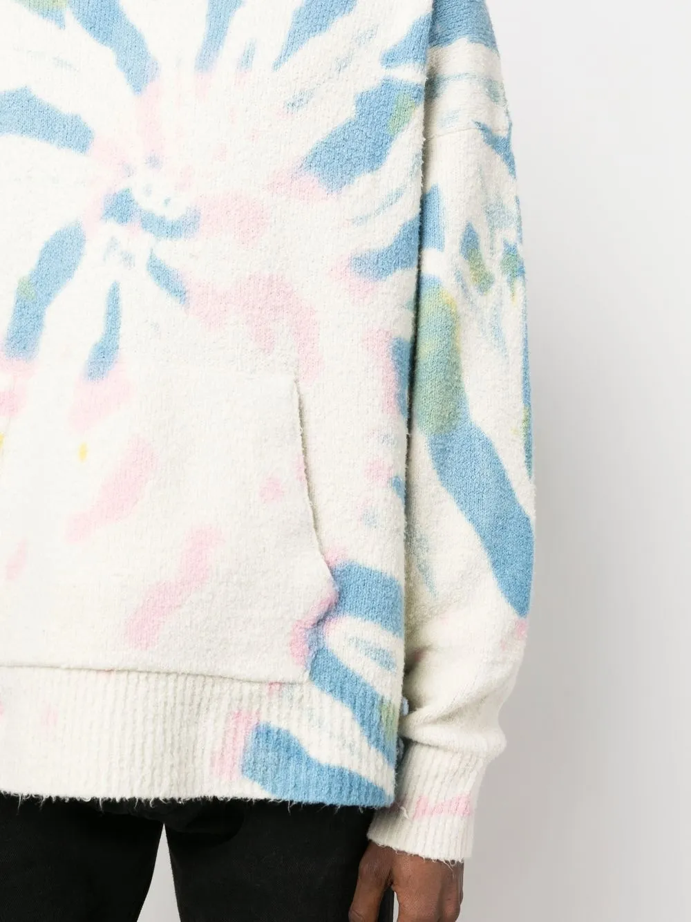 Palm Angels Tie-dye-print Hoodie In Neutrals
