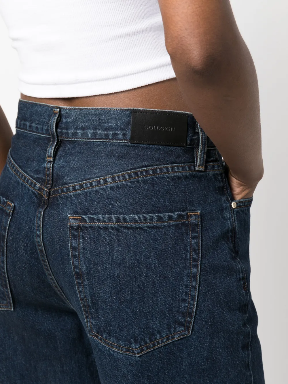 GOLDSIGN widecut Leg Jeans Farfetch