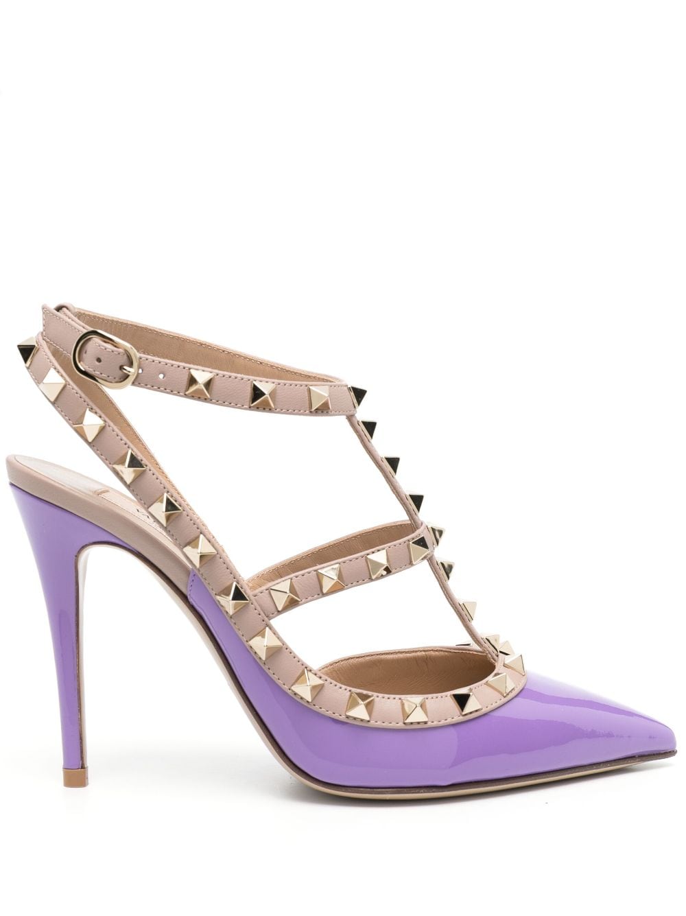 Valentino Garavani Rockstud 100mm pumps Purple