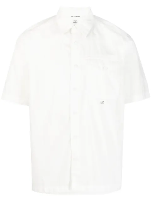 C.P. Company short-sleeve buttoned cotton shirt