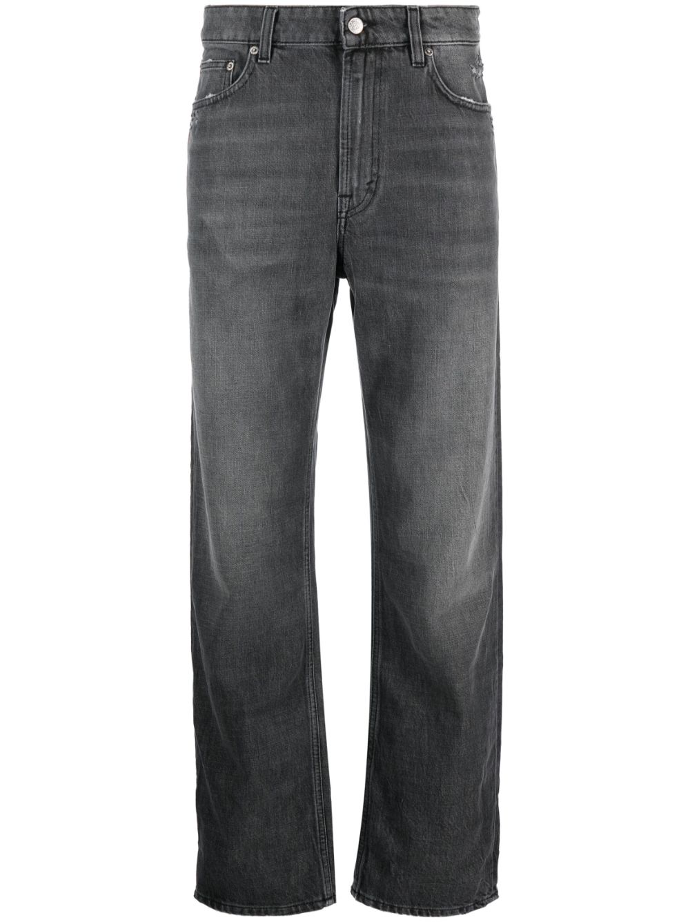 Department 5 mid-rise straight-leg jeans - Black