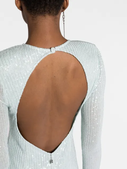 ROTATE BIRGER CHRISTENSEN sequin-embellished open-back minidress 1001412641 - 2