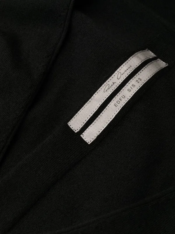【送料&関税込】Rick Owens Toga V-neck Knitted Dress Rick Owens - Toga Knit Dress in Black Rick Owens