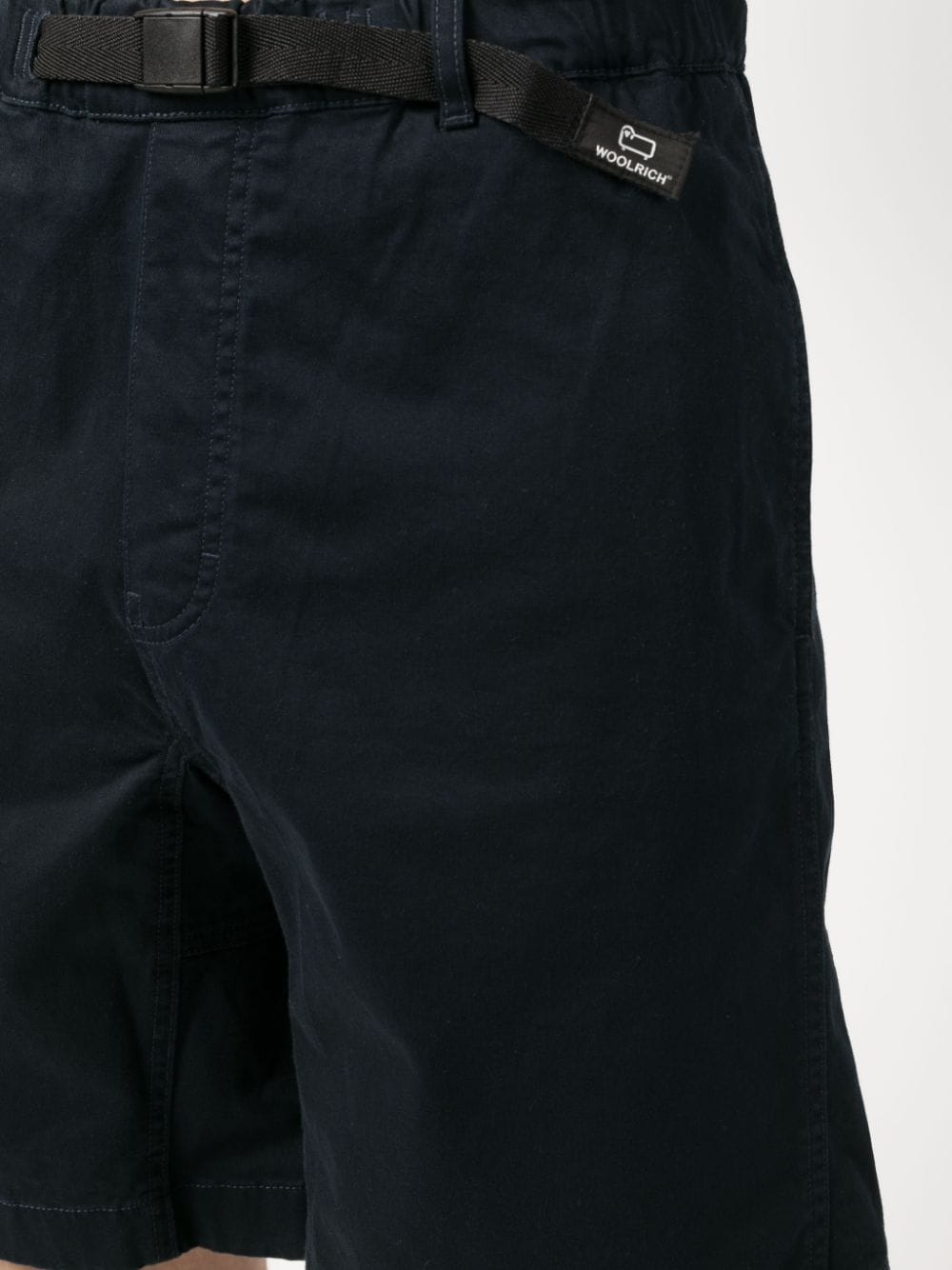 Shop Woolrich Waist-strap Shorts In Blue