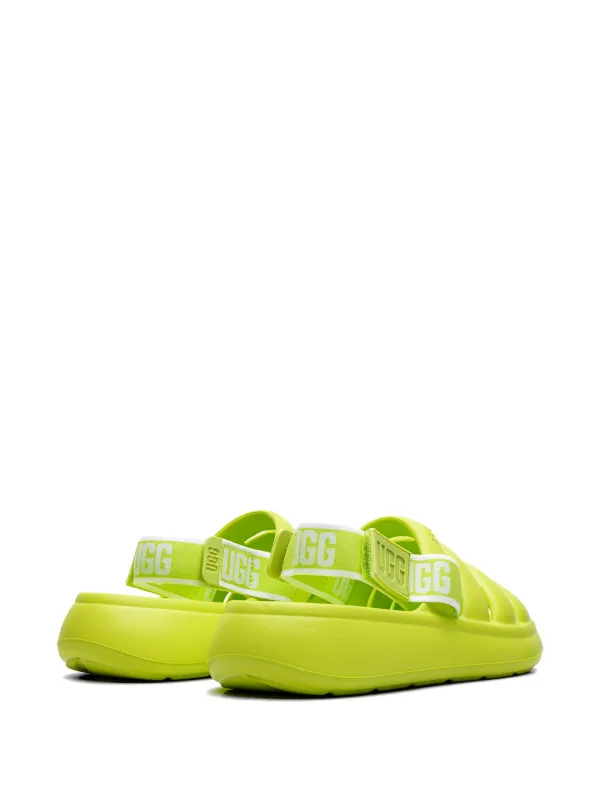 UGG Sport Yeah Slingback Slides | Green | FARFETCH
