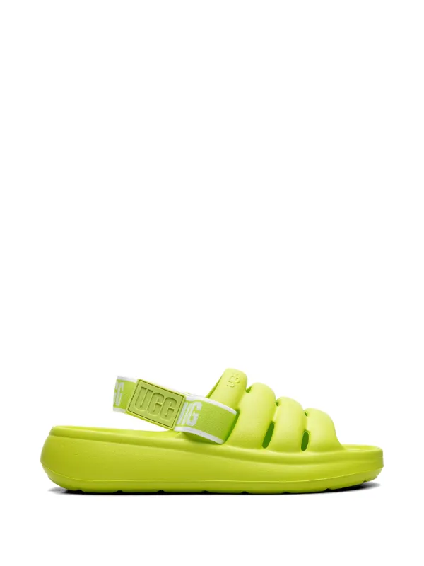 UGG Sport Yeah Slingback Slides | Green | FARFETCH
