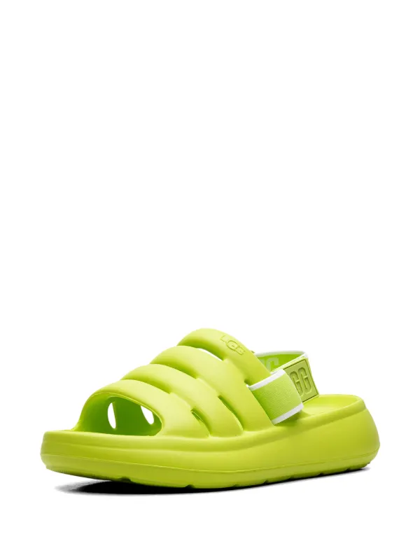 UGG Sport Yeah Slingback Slides | Green | FARFETCH