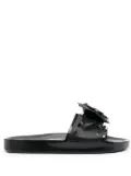 Melissa x Undercover x Melissa Beach Slide rose-appliqué slides - Black