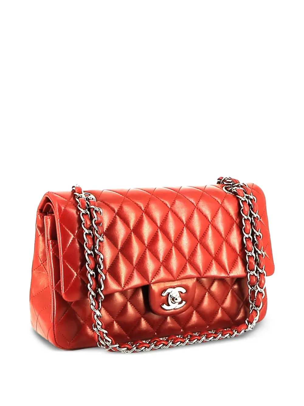 Chanel Pre-owned 2010 Timeless Quilted Handbag in Red, view 4