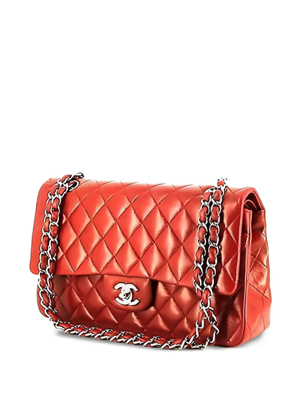 Chanel Pre-owned 2010 Timeless Quilted Handbag in Red, view 3