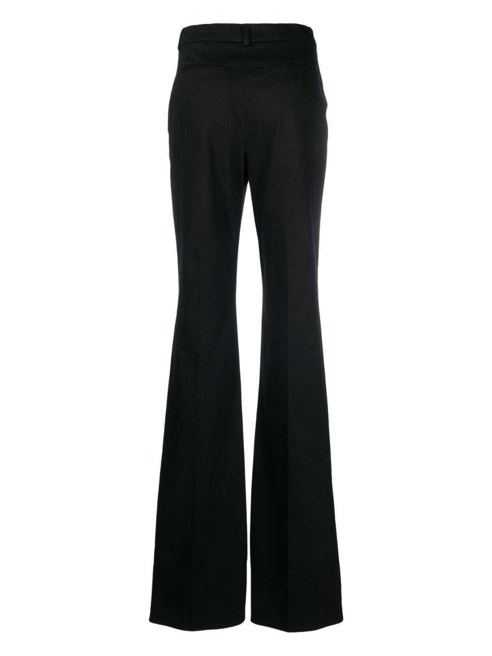 Sportmax tailored flared trousers - Zwart