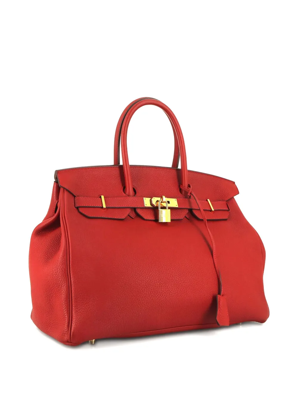Pre-owned Hermes 2017 Birkin 35 Handbag In Red