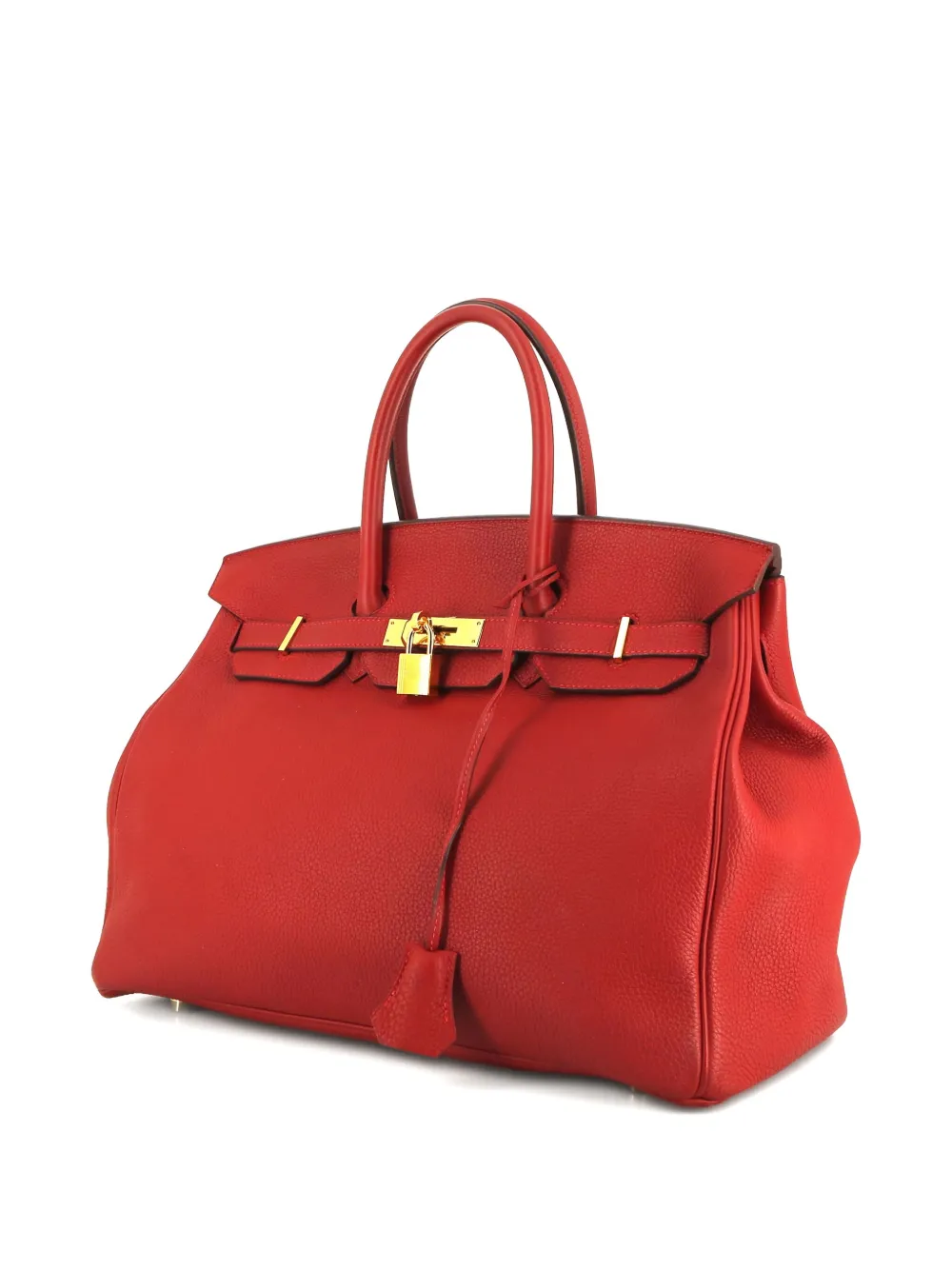 Pre-owned Hermes 2017 Birkin 35 Handbag In Red