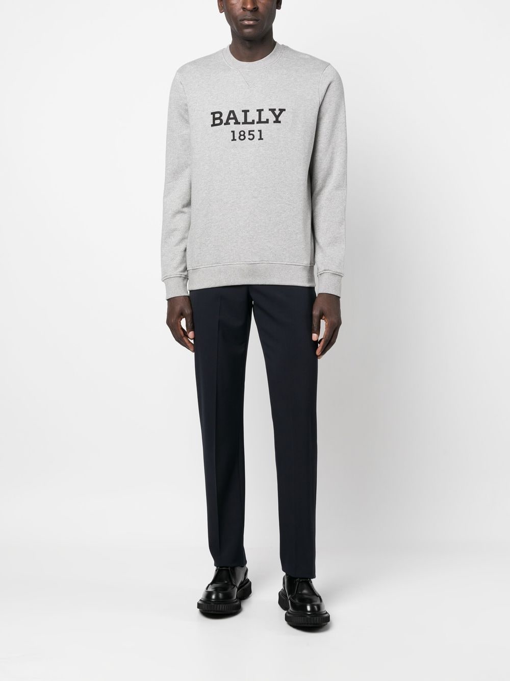 Bally Sweater met logoprint - Grijs
