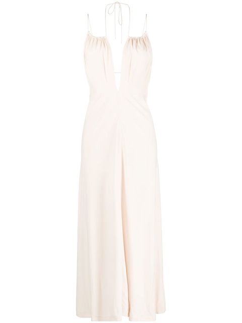 TOTEME halterneck sleeveless maxi dress